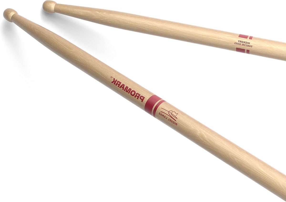 Drumstokken - Percussie stokken - Muziek maken - Gemaakt van hickory - 146 mm diameter - Zwart