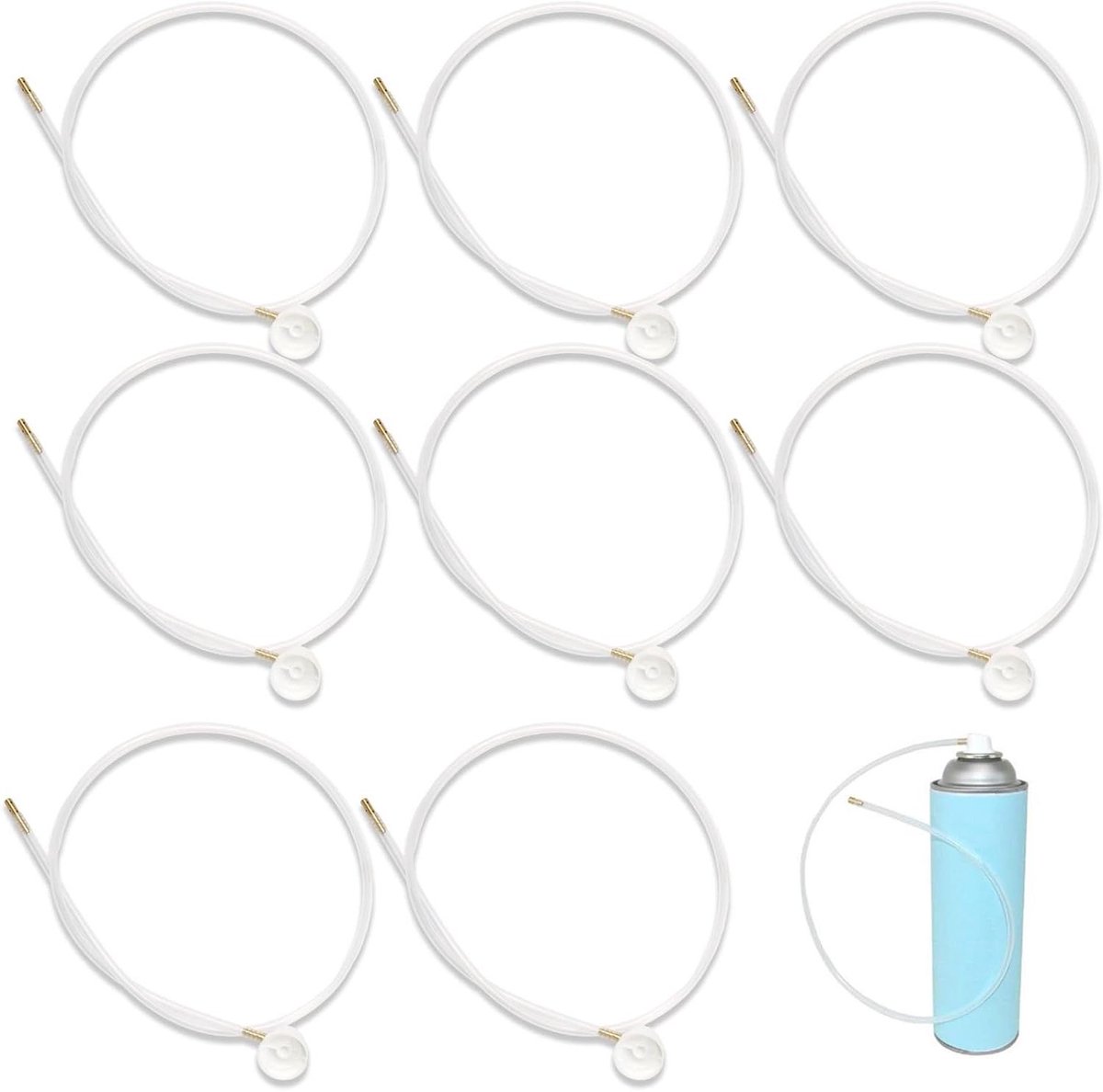 Spuitbus Verlenger - Holtesonde Set - Gericht Spuiten - Flexibele Slang - 60 cm per stuk - Transparant