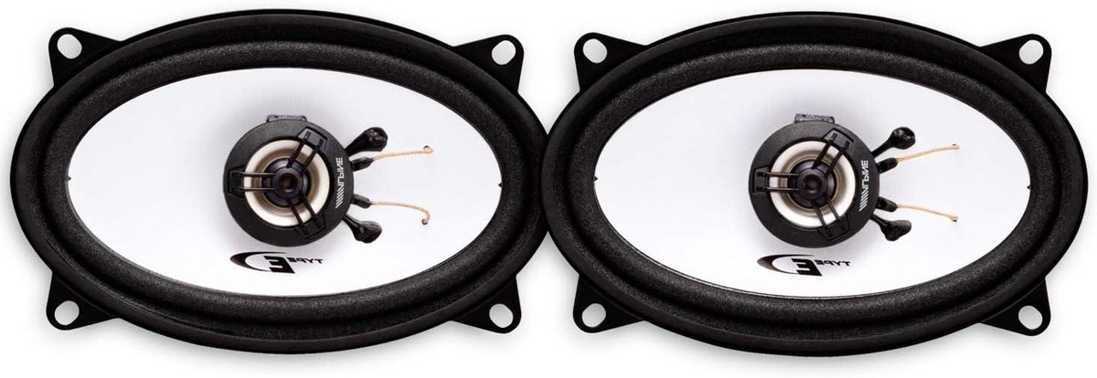 Auto Luidsprekers - Muziek Upgrade - Betere Audio - Plug en Play - 2-Weg Coaxiaal - Zwart