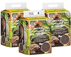 Schildpad Substraat - Terrarium Aarde - Reptielen Verzorgen - Geurbestrijding - 60L - Natuurlijk