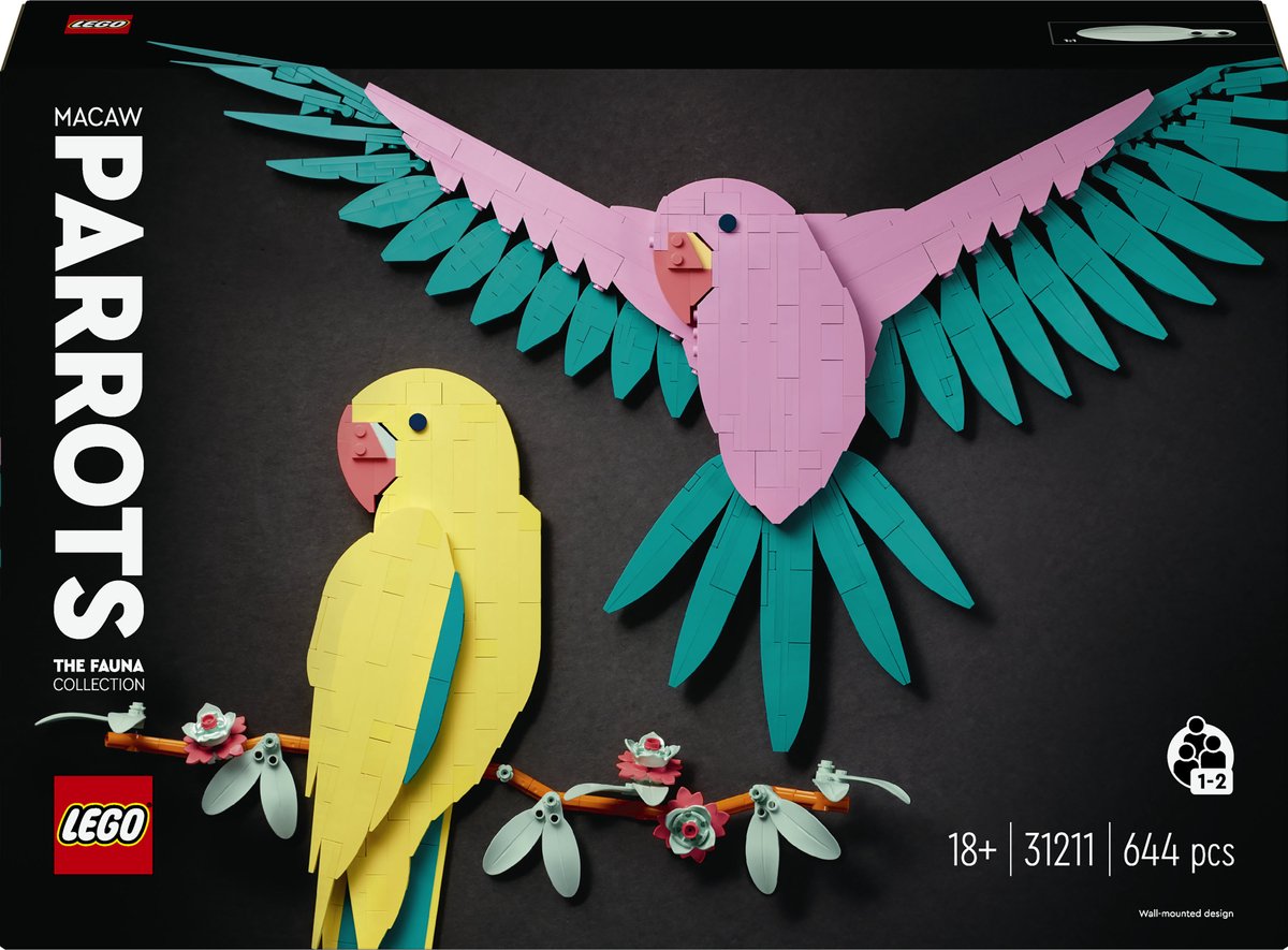 LEGO Art De Faunacollectie Kleurrijke papegaaien - 31211 — afbeelding 18