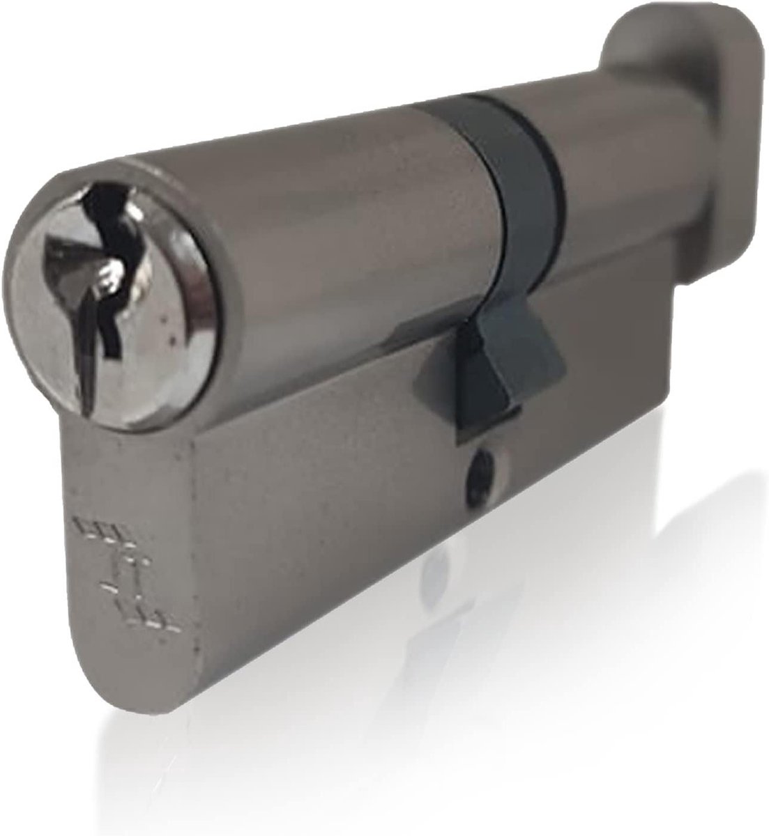 Cilinderslot met Duimdraai - Deurslot Cilinder - Beveiliging Thuis - 6-Pin Beveiliging - 100mm - Nikkel