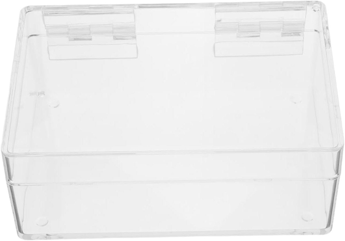 Acryl Opbergdoos - Sieraden Organizer - Huis Organiseren - Fliptop Zichtbaar Ontwerp - 15 x 10.5 x 6 cm - Transparant