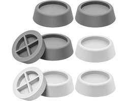 Anti-vibratie pads voor wasmachine 8 stuks - TPR rubber anti-slip blokken - schokdempers voor droger, vaatwasser, koelkast, loopband