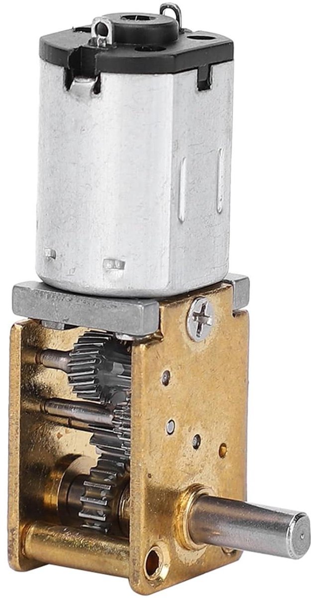 Transmissiemotor - Gelijkstroommotor Reductie - Robotica Automatisering - Hoge Temperatuurbestendig - 70 RPM 3 Volt - Metaal