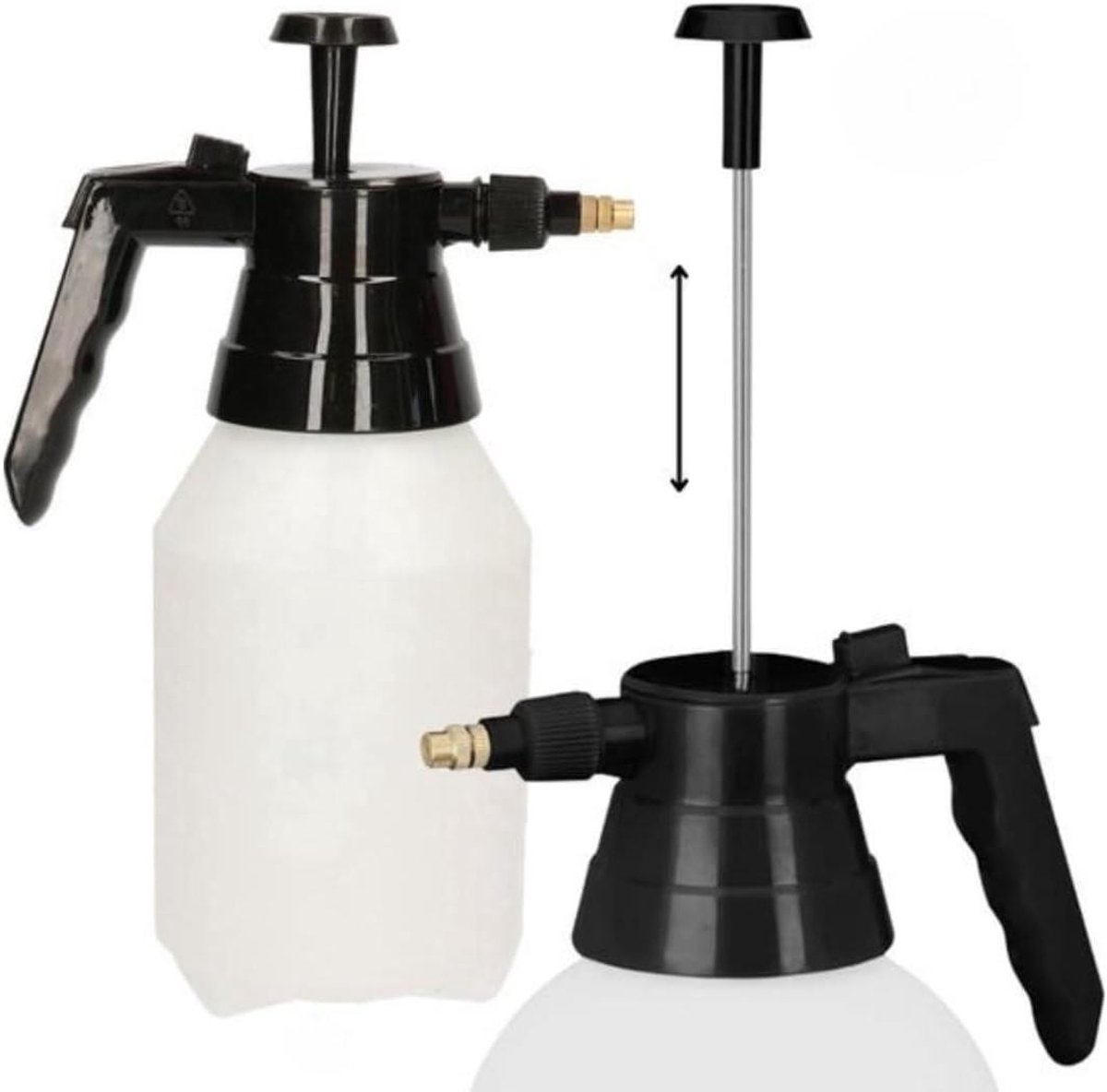 Drukspuit - Plantenvernevelaar - Tuinonderhoud - Hoge druk - 1.5 Liter - Zwart