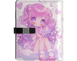 WDdZzyy Leather lined Cute Purple Color Girl notebook journal spiral notebook college for journal portable 6.7x9.2