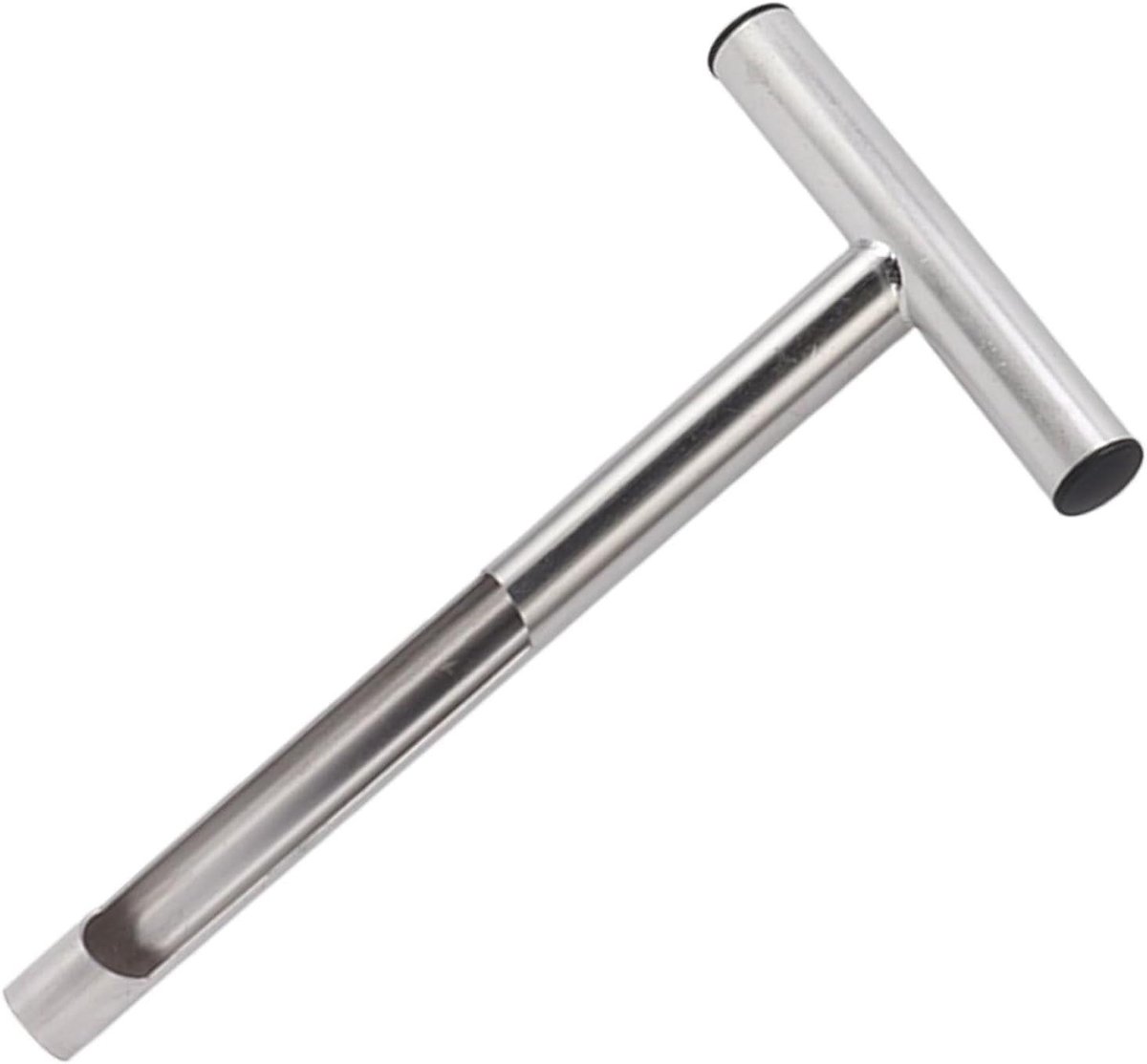 Bodemmonsternemer Roestvrij Staal - Bodemsonde T-stijl - Bodemtest Tuin - Stevig Boorontwerp - 31 cm Lengte - Zilver