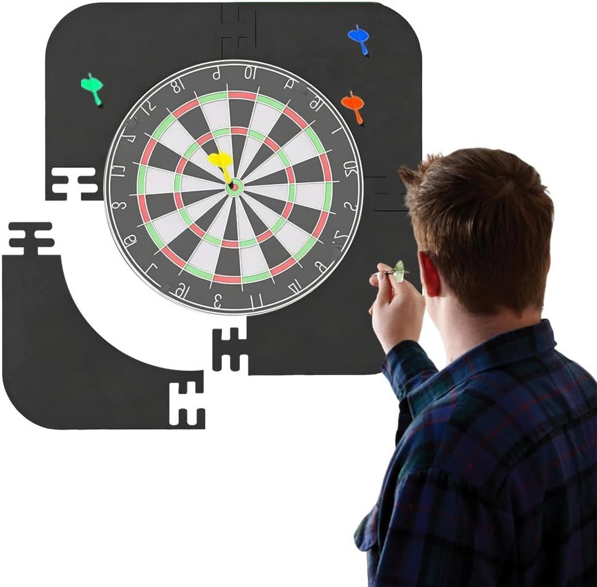 Dart-Catchring voor Binnen en Buiten, Beschermring voor Wandoppervlakken, 18 Inch Binnencirkel en 66 cm Buitenring