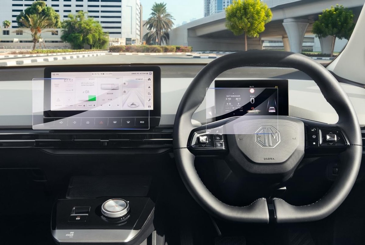 Navigatie en Cockpit Beschermfolie voor MG 4 EV Facelift 2022-2026, 10.25 Inch Touchscreen en 7 Inch Instrument Cluster, 9H Krasbestendig, Accessoires voor Auto [2 Pack]