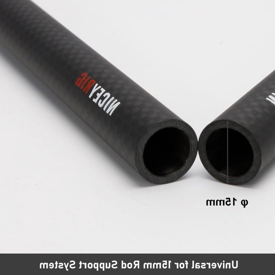 15mm Carbon Fiber Rods 16"/40cm voor Camera Stabilizer Cage, DSLR Shoulder Rig en Matte Box Ondersteuning — afbeelding 4