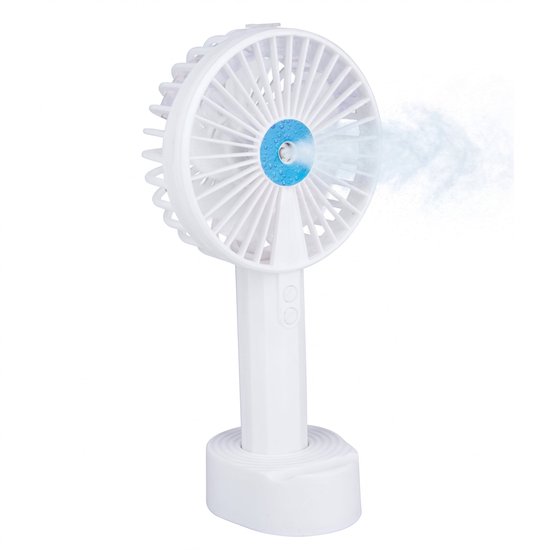 Lomera Handventilator met Spray Mistventilator USB Oplaadbaar Waterreservoir Compact Draagbaar 3 Snelheden