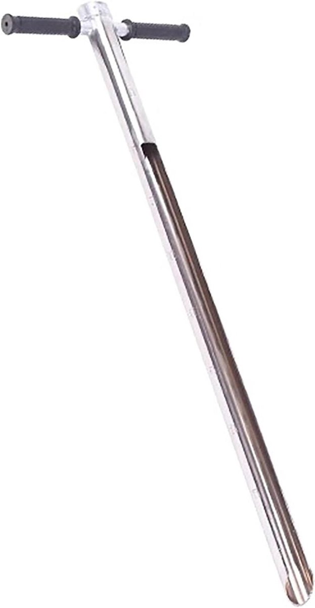 Bodemmonstersonde - Grondboor - Plantenverzorging Tuin - Roestvrij Staal - 100 cm - Zilver