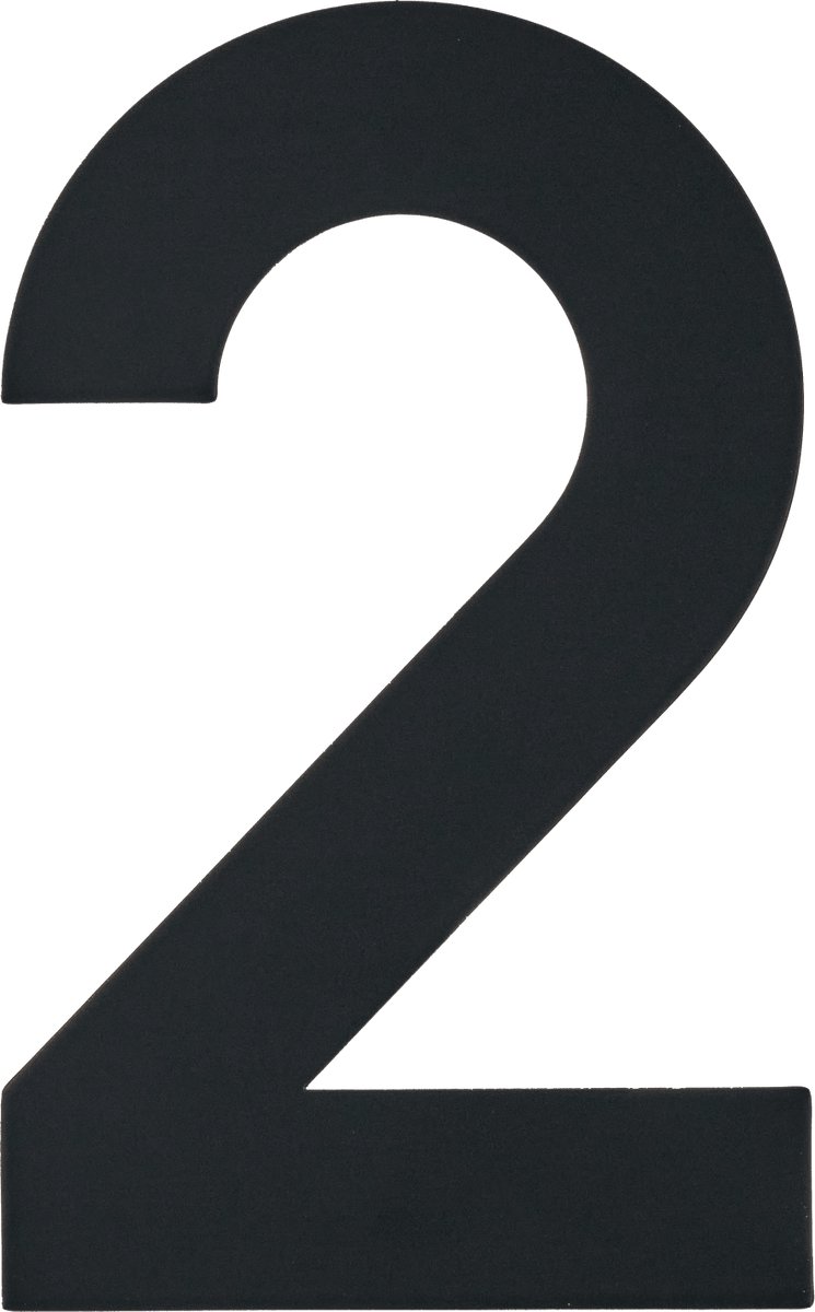 Figura - Zwart Huisnummer 2