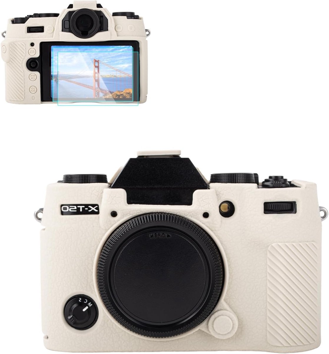 Matte Siliconen Beschermslang voor Fuji X-T50 Camera - Duurzaam, Flexibel en Waterbestendig