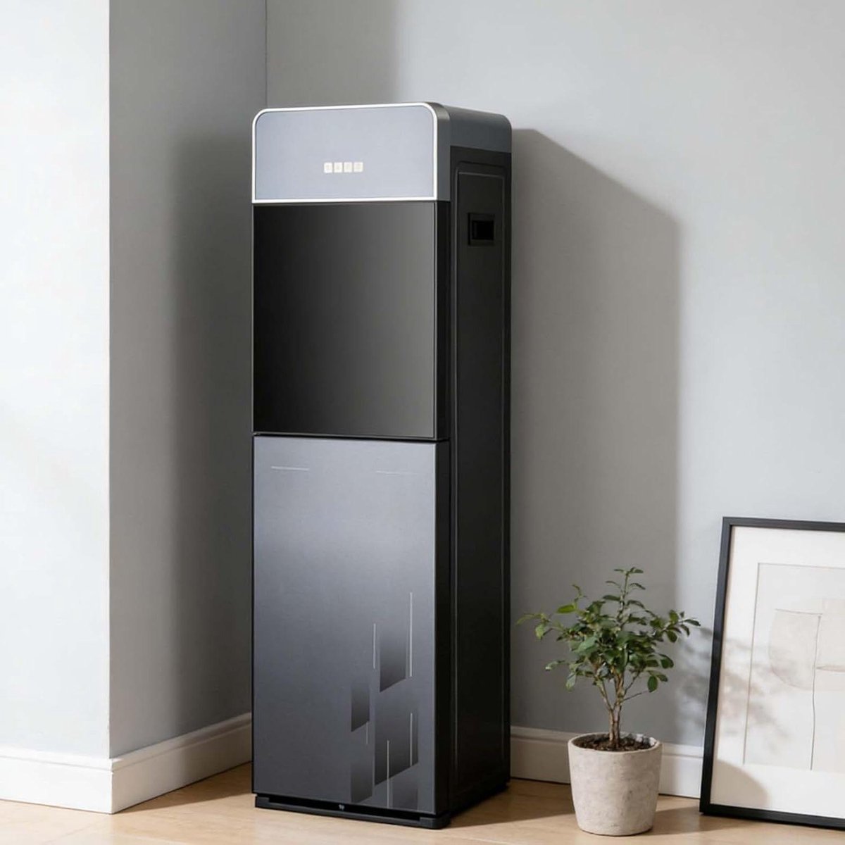 Waterkoeler Onderlader - Staande Waterdispenser - Koud en Warm Water - Onderlader Ontwerp - 105 cm Hoog - Wit