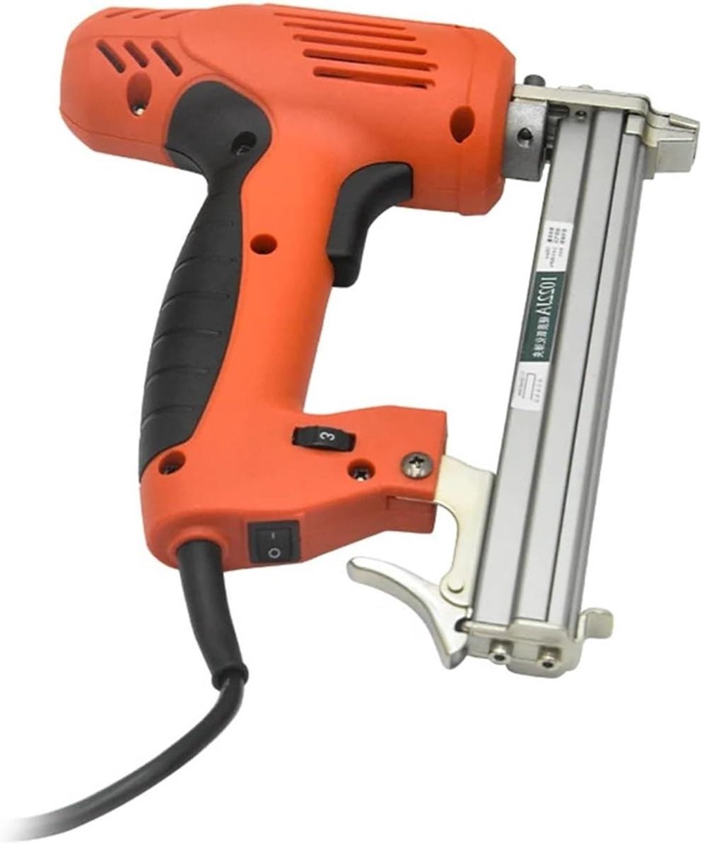 Elektrisch Spijkerpistool - Nietpistool Tacker - Houtbewerking - Verstelbaar Vermogen - 2000W - Rood
