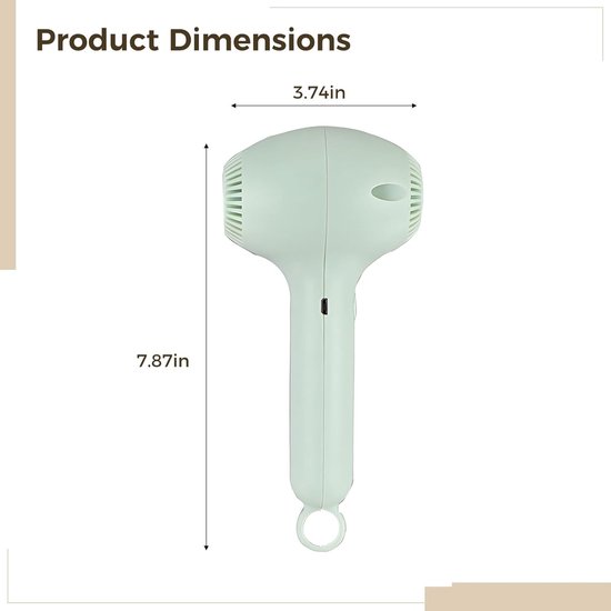 Elektrische Handmixer - Keukenmachine Garde - Bakken Ingrediënten Mengen - Draadloos USB Oplaadbaar - 21 x 10 x 10 cm — afbeelding 2