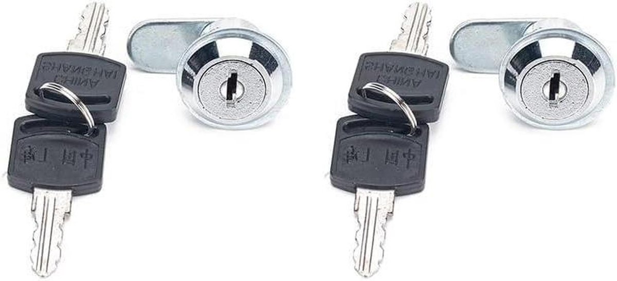 Nokkenslot Brievenbus - Brievenbusslot Kastslot - Veilig Kast Sluiten - Dubbel Cilinderslot - 15 mm - Chroom