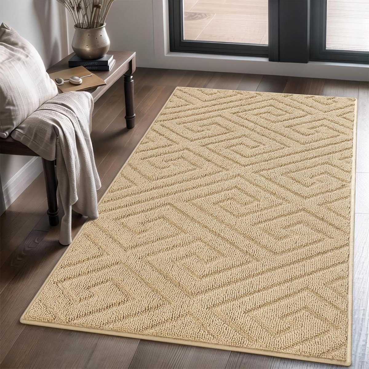 Binnendeurmat - Instaptapijt Vloermat - Vuil Vangen - Absorberend Chenille - 91 x 152 cm -