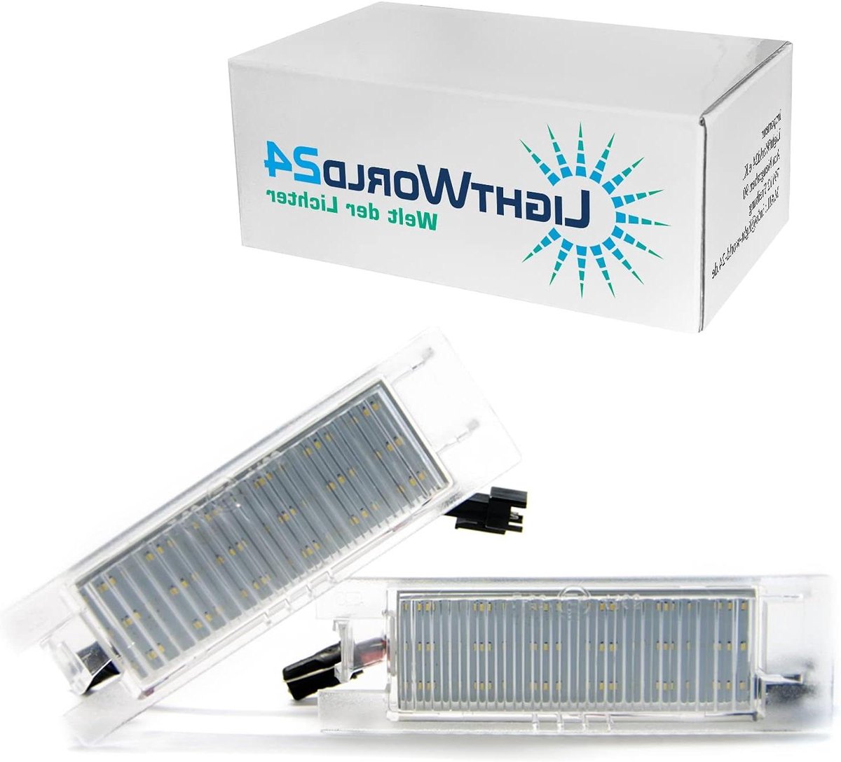 LED Kentekenverlichting - Nummerplaatlampen Xenonwit - Voertuig Verlichting - CanBus Compatibel - 2 stuks - Wit