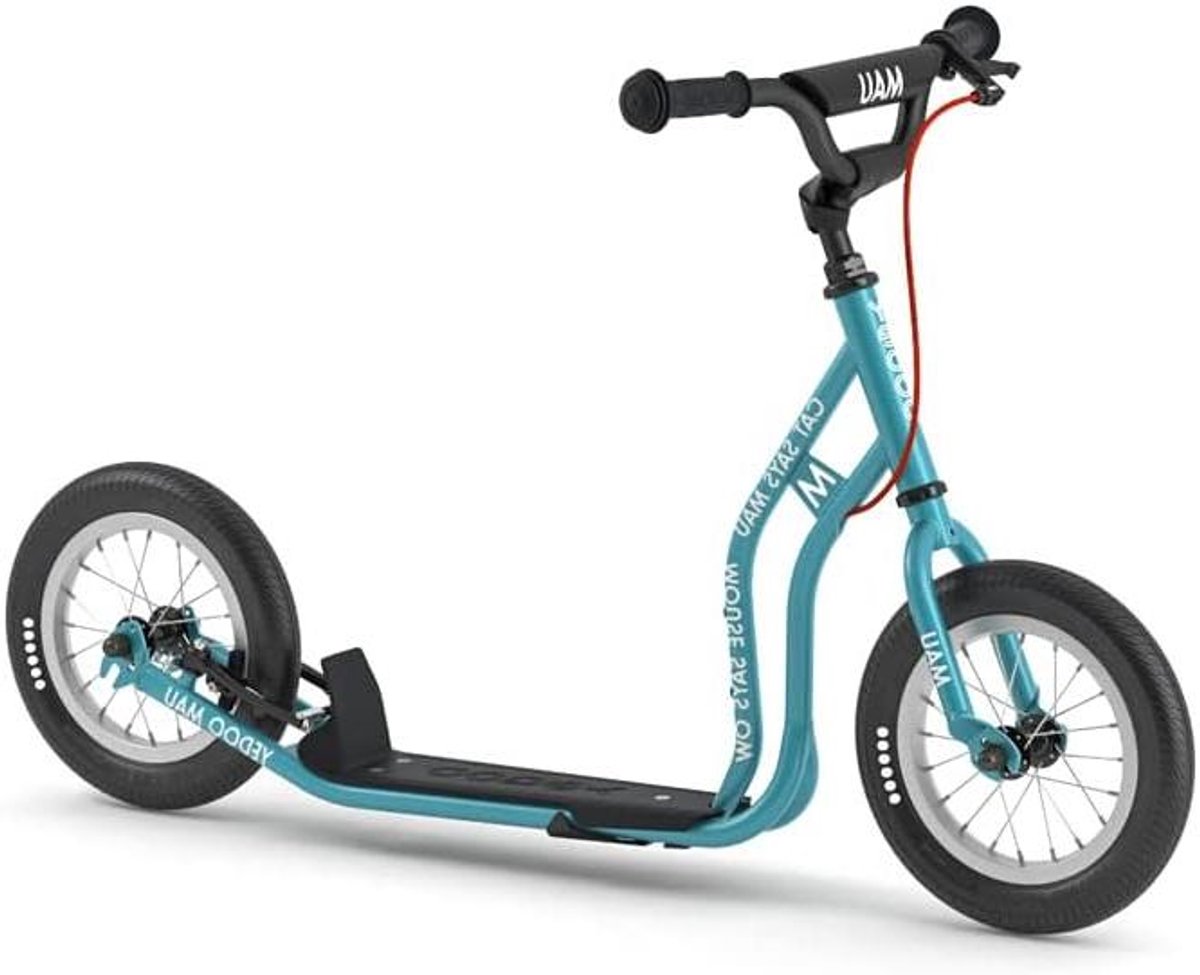 Kinderstep - Step voor kinderen - Buiten spelen - Met luchtbanden - 12 inch wielen - Tealblue