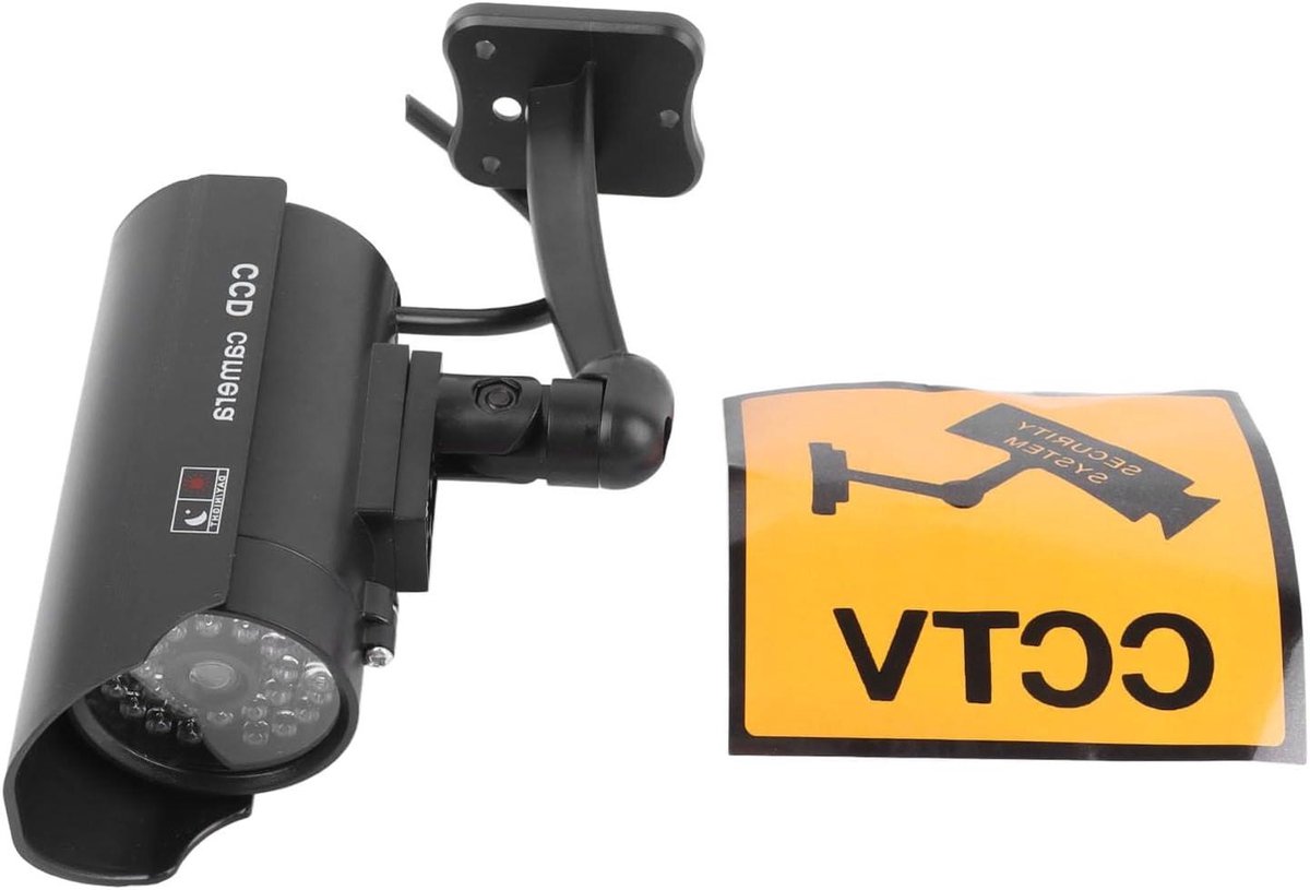 Dummy Beveiligingscamera - Nep Camera Gesimuleerde Camera - Afschrikken Indringers - Met Knipperend LED