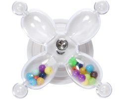 Papegaaien Speelgoed Draaiwiel - Vogel Kooi Accessoire - Interactief Spel - Moeiteloze Installatie - 7 x 7 x 4 cm