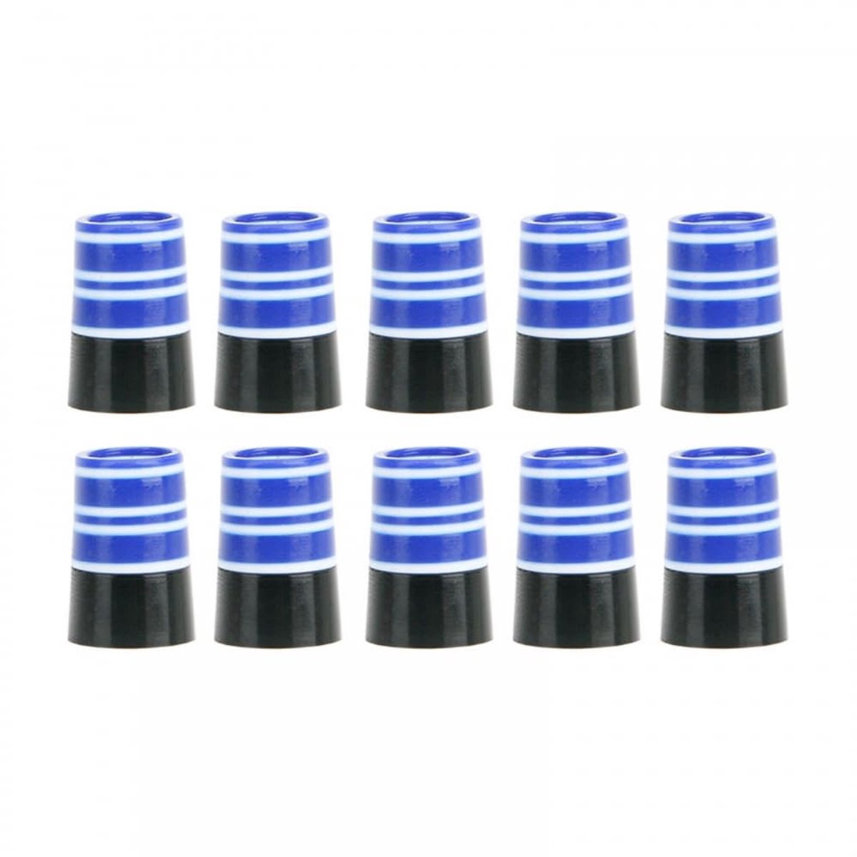 Set van 10 golfclubkoppen, multi-ring golfconuskoppen, Geschikt voor de meeste merken ijzers (blauw-zwart).