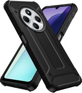 Étui adapté au Xiaomi Redmi 14C | Résistant aux chocs | Couverture arrière hybride | Housse de protection | Résistant aux chocs | Une protection supplémentaire | Noir