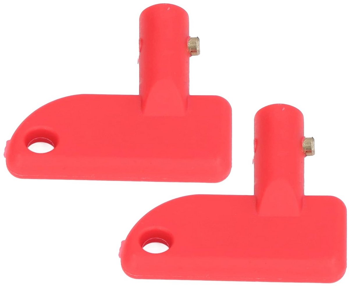 Batterij Isolator Schakelaar 12V Isolator Sleutelschakelaar Rood 2 Stuks Switch Reservesleutel Batterynnect Isolator Voor Boot Marine Auto Vrachtwagen Rood