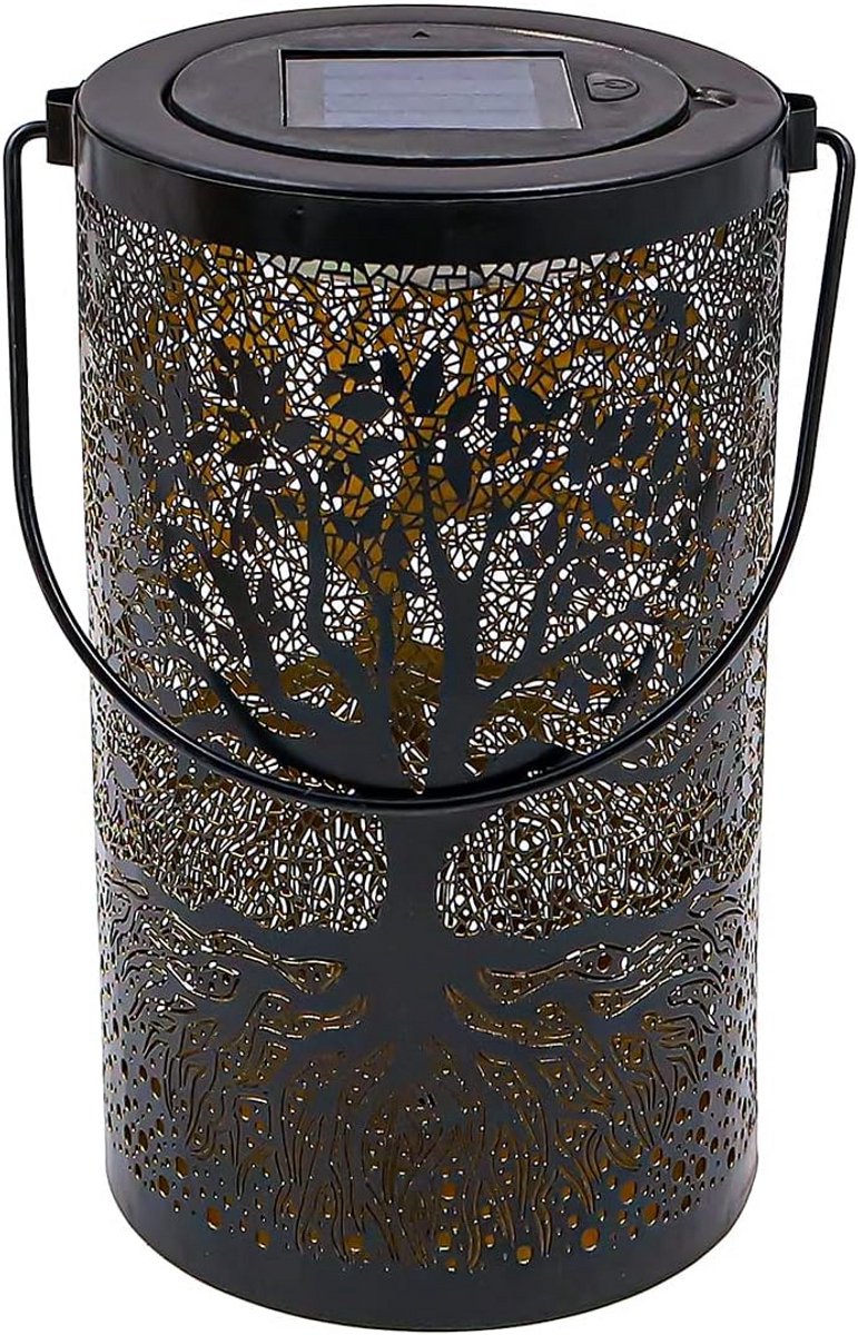 Solar Hanglamp - Buitenlamp Decoratie - Tuin Verlichten - Uniek Twee Bomen Design - 20 x 1