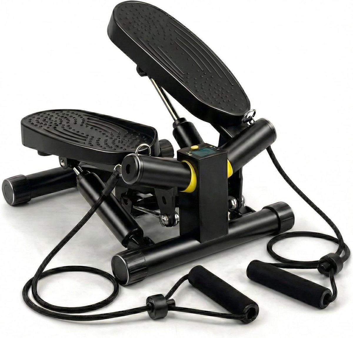 Stepper - Fitness apparaat - Thuis sporten - Compact design - N.v.t. - Zwart