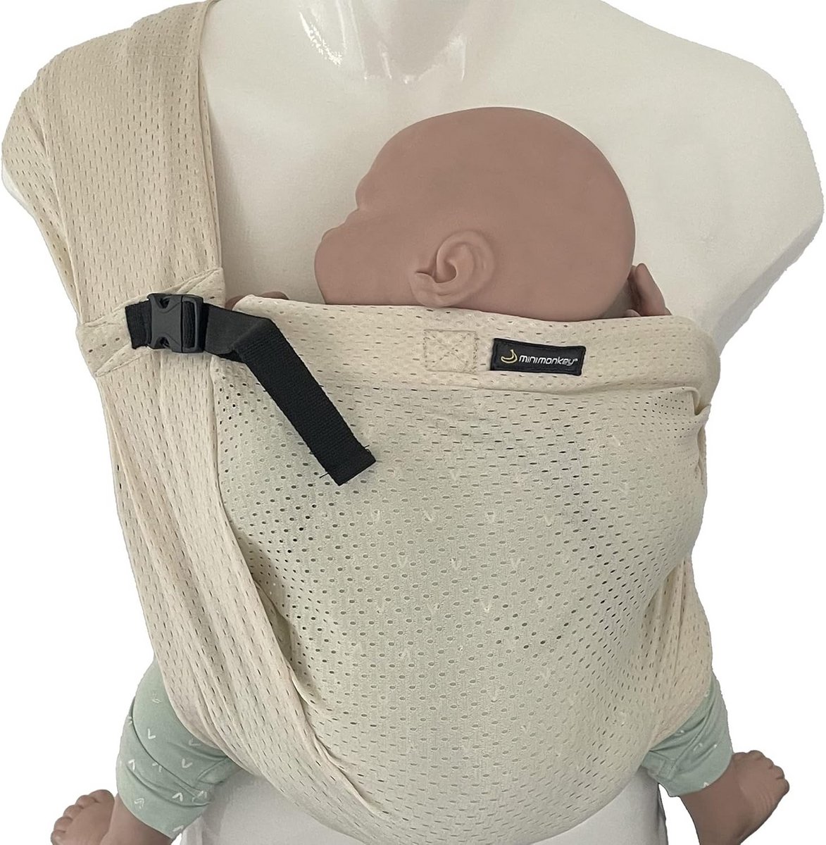 Babydrager - Draagdoek - Baby Comfort - Ergonomische M-positie - 0-2 Jaar - Beige