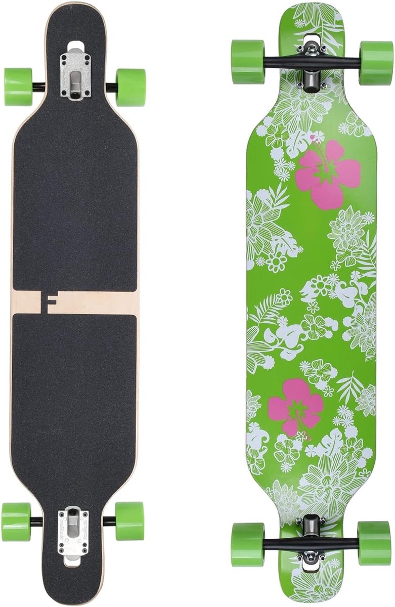 Longboard Camber Cruiser board Soepel cruisen Esdoornhout constructie 106 cm