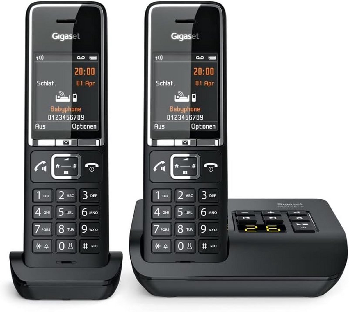 Draadloze Telefoon - Vaste Telefoon - Thuis Bellen - Met Antwoordapparaat - Duo Set - Antraciet