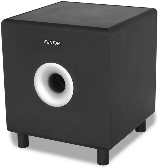 Actieve Subwoofer Zwart 200W met Bass Reflex voor Home Cinema en Hifi — afbeelding 4