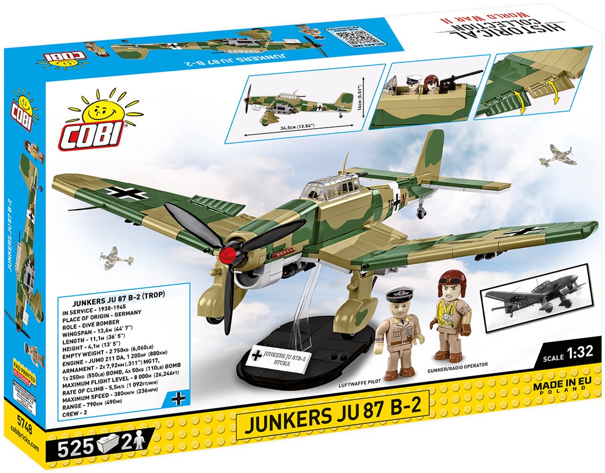 COBI Historical Collection - Junkers Ju 87 B-2 Constructiespeelgoed thumbnail 3