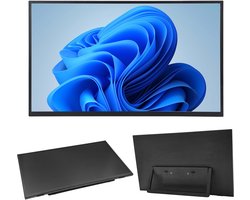 18.5" Draagbare Monitor – 1080P IPS, 100Hz, Dual USB-C, HDMI, Plug & Play – Ultra Slim 1,12kg – Voor Laptop, Telefoon, Gaming