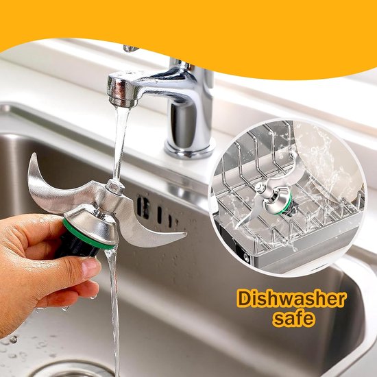 Mes Voor Vorwerk Thermomix TM5/TM6 - Mengmes - Deegmengmes Van Roestvrij Staal - Kneedmes - Deegmes — afbeelding 4