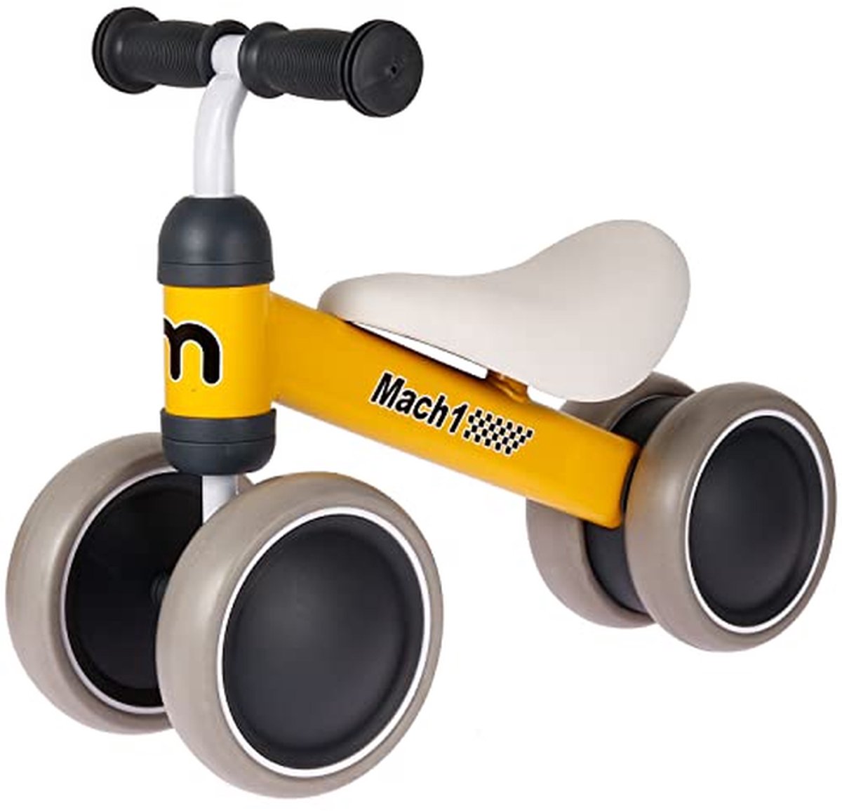 Loopfiets kinderen Eerste fiets Leren rijden Stabiele kantelbeveiliging 48 cm Geel