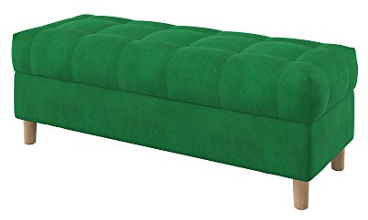 Opbergbank - Voetenbank - Ruimte Besparen - Makkelijk Schoon - 120 cm - Groen