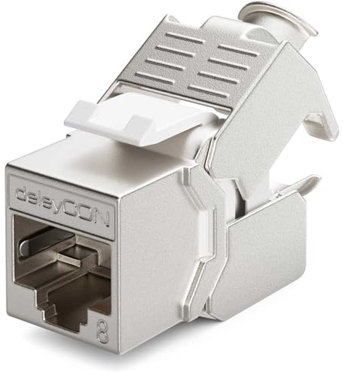 Netwerk Module - Keystone Jack - Netwerk Uitbreiden - Tool-free Installatie - RJ45 STP - Zilver