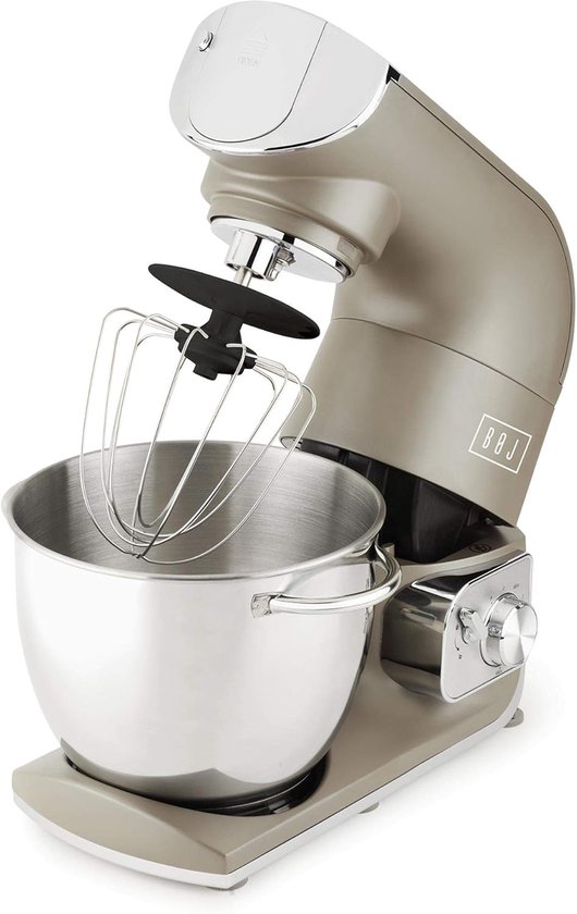 Keukenmachine - Kneedmachine Blender - Bakken Thuis - Volledig Metalen Motor - 55 Liter Kom - Zilver — afbeelding 3