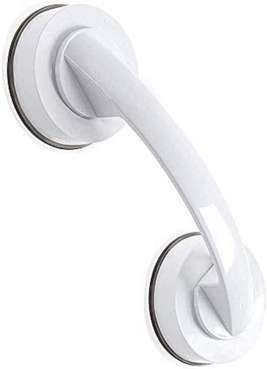 Zuignap Deurhandvat - Veiligheidshandvat - Badkamer Hulp - Eenvoudige Installatie - 7.9 x 5.3 x 21.6 cm - Wit