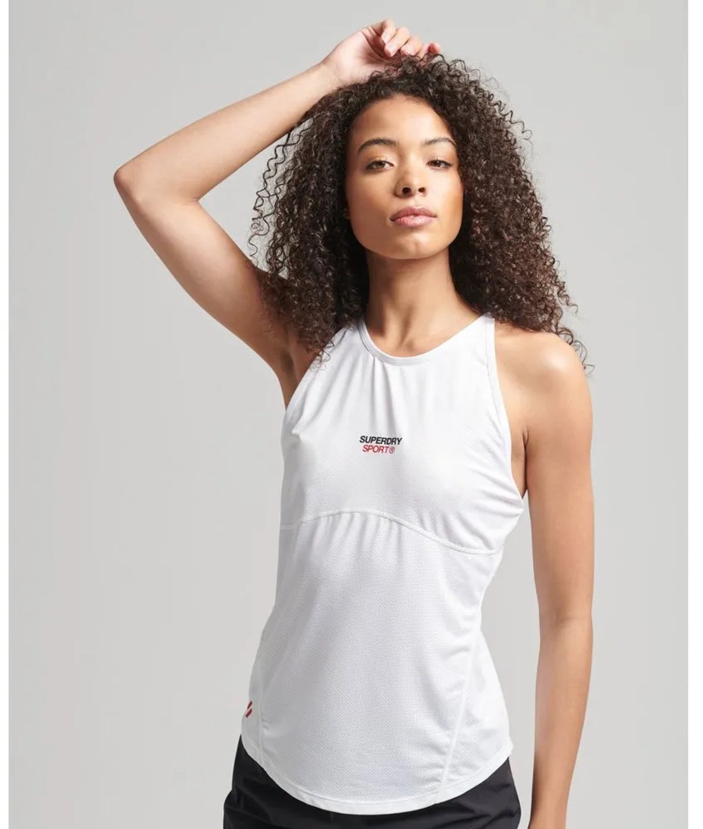 Active Vest Sportshirt Vrouwen Wit