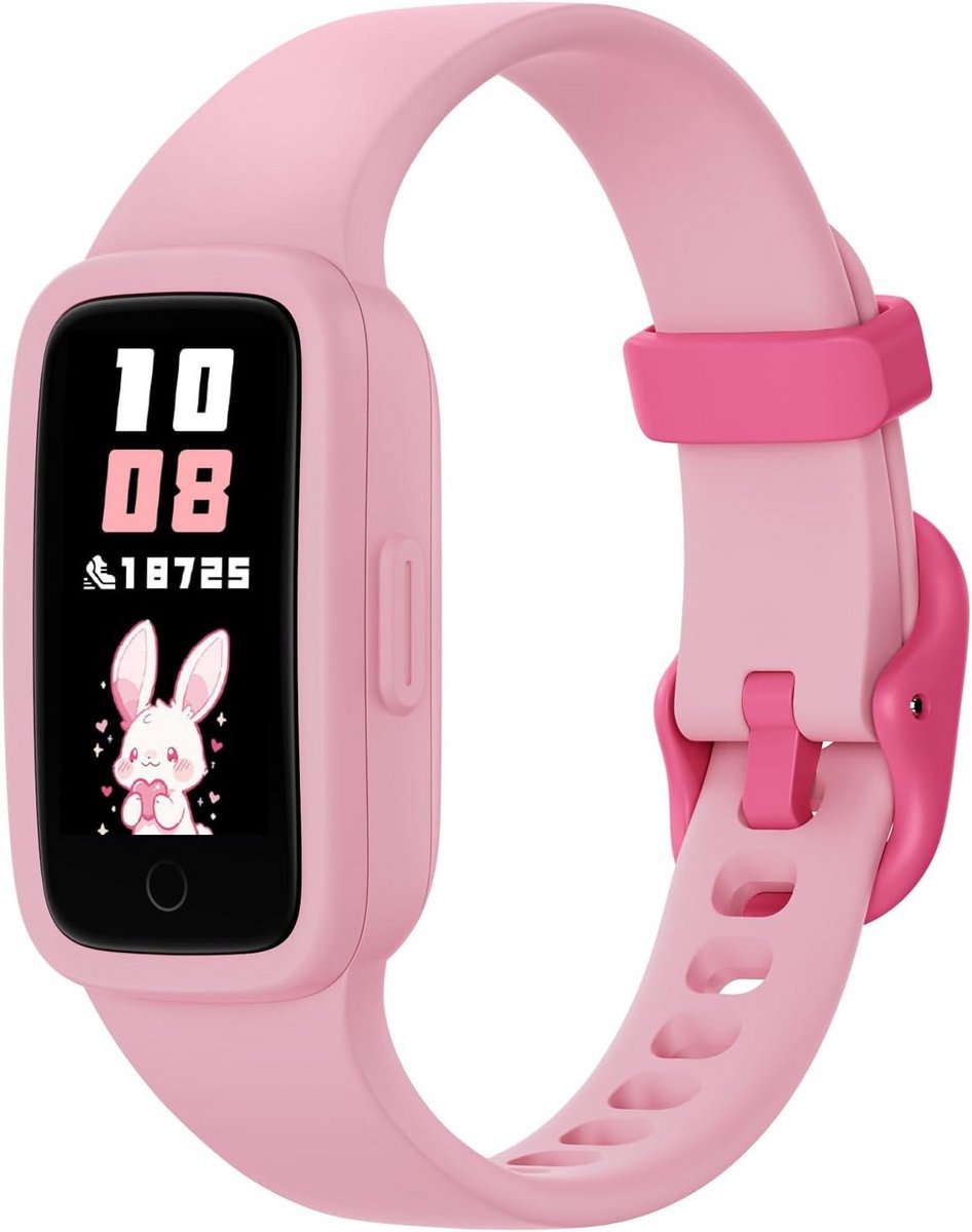 Fitness Tracker - Activiteit Monitor - Gezondheid Bijhouden - Zonder Telefoon - AMOLED Display - Roze