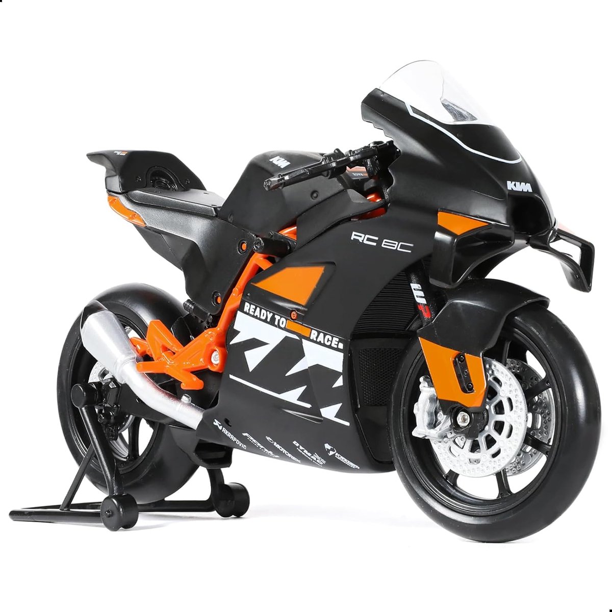Motorfiets model - Speelgoed motor - Verzamelen en decoratie - Gedetailleerde replica - 1:12 schaal - Zwart