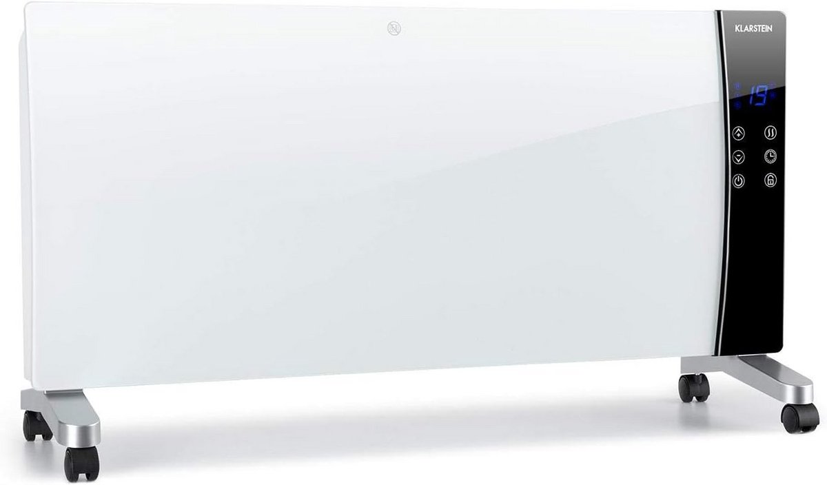 Convectie Verwarming - Elektrische Kachel - Ruimte Verwarmen - Veiligheidsglas Display - 40 m2 - Wit