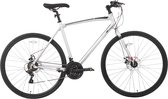 Racefiets – Voor heren en dames – Lichtgewicht aluminium, 14 versnellingen – 71 cm wielen, zilver, maat M, geschikt voor stadswoon-werkverkeer en fitness